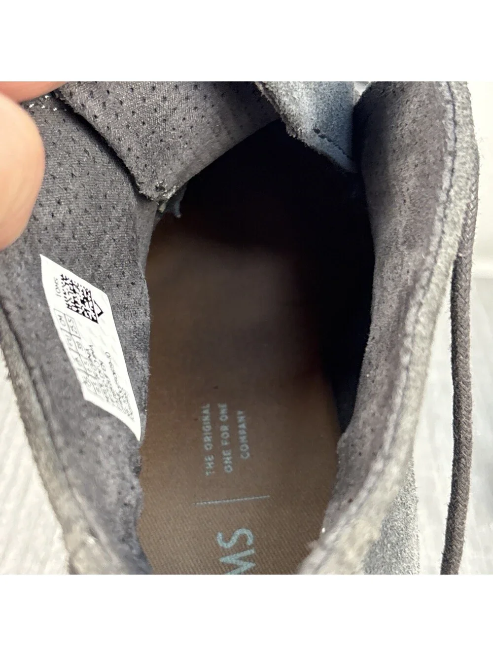 TOMS Desert Wedge Suede Chukka Bootie Grey 8.5